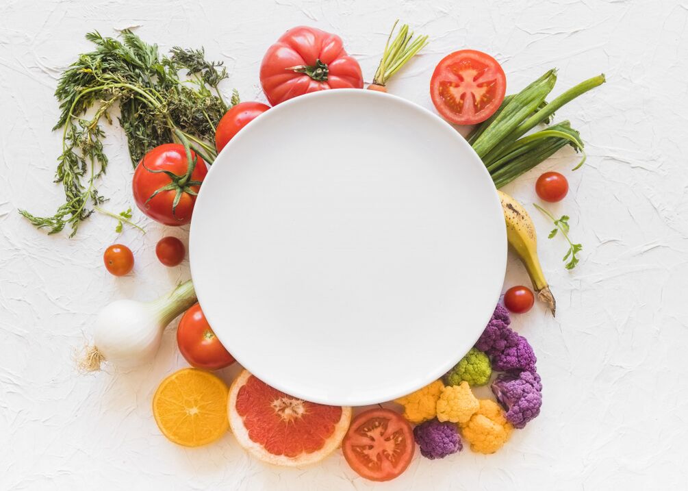 Diet with knee joint arthrosis